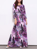 Casual V-Neck Animal Printed Leopard Maxi Dress