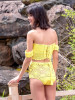 Sexy Two-Pieces Knitting Off Shoulder Bikini Swimwear