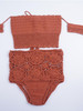 Sexy Two-Pieces Knitting Off Shoulder Bikini Swimwear