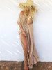 Chiffon Off-the-shoulder Split-side Maxi Dresses