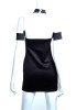 Casual Black Plain Cut Out Halter Neck Off-Shoulder Clubwear Mini Dress