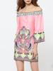 Casual Bohemian Charming Off Shoulder Shift Dress