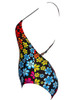 Casual X-Back Spaghetti Strap Awesome Floral Printed One Piece