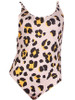 Casual Spaghetti Strap Backless Leopard Printed One Piece