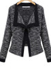 Lapel Contrast Trim Blazer