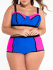 Casual Sexy Style Color Block Plus Size Bikini