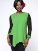 Casual Asymmetric Hem Patchwork Hollow Out Plus Size Blouse Casual Asymmetric Hem Patchwork Hollow Out Plus Size Blouse