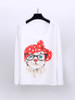 Casual Round Neck Cat Cartoon Plus Size T-Shirt