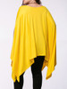 Casual Oversized Asymmetric Hem Plain Cape Sleeve Plus Size T-Shirt