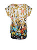 Casual Floral Leaf Printed Round Neck Plus Size T-Shirt