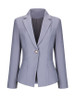 Casual Formal Notch Lapel Single Button Plain Plus Size Blazer
