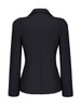 Casual Single Button Notch Lapel Plain Plus Size Puff Sleeve Plus Size Blazer