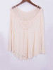 Casual Fabulous Designed Round Neck Patchwork Hollow Out Plain Plus Size Blouse