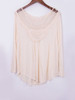 Casual Fabulous Designed Round Neck Patchwork Hollow Out Plain Plus Size Blouse