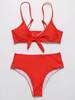 Sexy Solid Bowknot Bikinis Swimwear