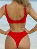 Sexy Knot Solid Bikinis Swimwear