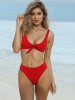 Sexy Knot Solid Bikinis Swimwear