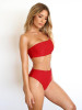 Single Shoulder High Waist Bikinis Swimwear