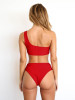 Single Shoulder High Waist Bikinis Swimwear