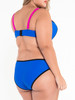Casual Push Up Color Block Plus Size Bikini