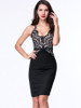 Casual Spaghetti Strap Sexy Decorative Lace Cocktail Dress