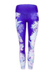 Floral&Feather Printed Sports Yoga Leggings Bottoms