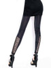 Casual Patchwork Leopard Hollow Out Legging