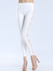 Casual Hot Patchwork Hollow Out Plain Mid-Rise Legging
