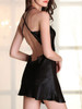 Casual Spaghetti Strap Backless Decorative Lace Nightgown
