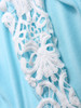 Casual Lace Plain Exquisite Round Neck Long-sleeve-t-shirt