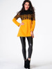 Casual Band Collar Lace Patchwork Long-sleeve-t-shirt