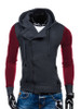 Casual Modern Zips Color Block Men Hoodie