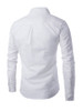 Casual Men's Plain Decorative Zips Small Lapel Shirt