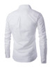 Casual Men's Plain Decorative Zips Small Lapel Shirt
