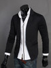 Casual Classic Notch Lapel Solid Single Button Men Blazer