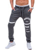 Casual Pocket Drawstring Letters Printed Men's Casual Pant