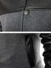 Casual Men Band Collar Patchwork Zips Bomber Jacket