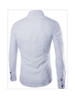 Casual Mens Basic Plain Small Lapel Shirt