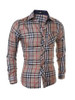 Casual Classic Plaid Mens Shirt