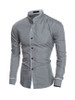 Casual Band Collar Men's Shirt