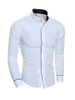 Casual Band Collar Men's Shirt