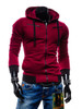 Casual Mens Zips Color Block Hoodie