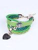 Casual Metal Heart Pendant Cortical Multilayer Bracelet