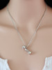 Casual Gold Dumbbell Pendant Chain Necklace