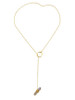 Casual Stone Pendant Adjustable Long Necklace