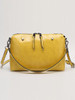 Casual Rivet Trim Basic Crossbody Bag