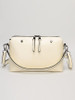 Casual Rivet Trim Basic Crossbody Bag