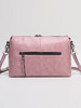 Casual Rivet Trim Basic Crossbody Bag