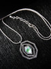 Casual Faux Crystal Pendant Rhinestone Necklace