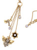 Casual Bee And Floral Pendant Layer Necklace
